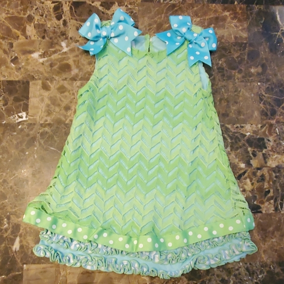 Bonnie Baby Other - Bonnie Baby Embellished Ruffled Sundress NWOT